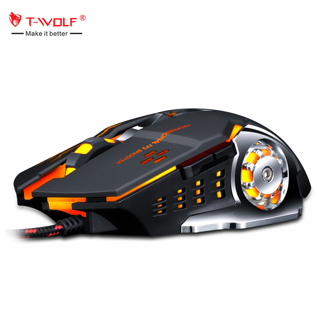 High Quality Wired Optical Mechanic Mouse 6400 DPI Programmable Latest Glowing Competitive Gaming Mouse Souris to Eat Chicken