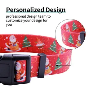 Manufacturer Production Pet Buckle Collar Polyester Dog Collar Christmas Dog Collar And Leash