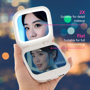 Best-seller Miroir de maquillage intelligent à détection de crème solaire Miroir de beauté pliant à LED personnalisé Miroir portable avec batterie externe - Product Image 5