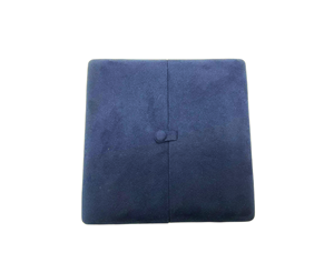 Boîte à bijoux en microfibre Senior boîte d'emballage de bijoux à ouverture double porte boîte en velours pour bijoux avec fermeture à bouton - Product Image 3