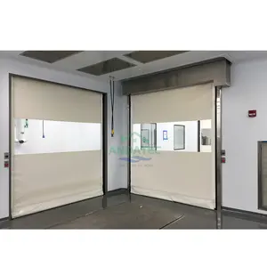 2024 Wholesale automatic pvc fabric fast roller shutter high speed pvc door for sale