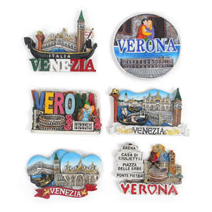 Imán de Refrigerador 3D de Resina, Recuerdo Turístico Europeo de Italia, Hecho a Mano, con Lugares Emblemáticos de <span class=keywords><strong>Roma</strong></span>, Milán, Pisa y Venecia - Product Image 4