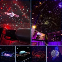 Kit de lumières à fibres optiques multicolores RGB à 6 trous JINXIN pour la maison, la voiture, fibre optique, contrôle par application, ciel étoilé avec télécommande
