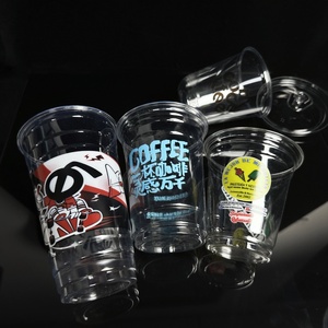 Nhựa dùng một lần cup cup với nắp trong suốt Pet nước giải khát nhựa biểu tượng tùy chỉnh in rõ ràng 12 16 20 24oz tùy chỉnh kích thước ly - Product Image 3