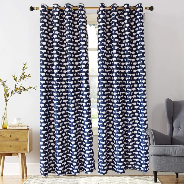 The latest hot-selling pattern curtains family practical version of the living room blackout curtain cloth