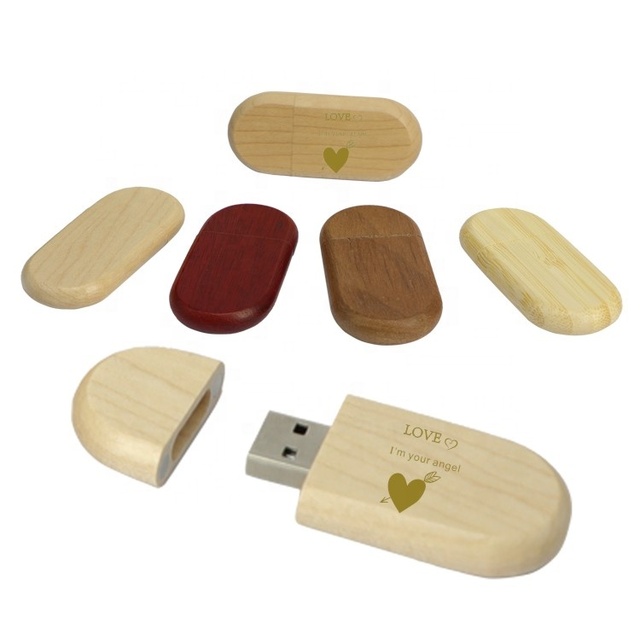 New Free Logo Wooden Box USB 2.0 4GB-64GB Multipack Flash Drive for Wedding Photography Gift
