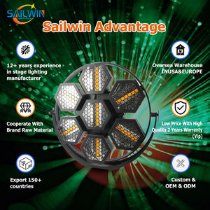 Sailwin DJ Lumières LED Rétro Lumière 7X60W COB Pixel RGBW LED Vintage Mini LED Matrice et Projection Faisceau Lumières pour Événement Sur Scène - Product Image 3