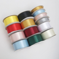 Fleurs fraîches, gâteaux, nœuds, boîtes cadeaux, sacs, bordures décoratives, rubans et rubans colorés 3,8*25 yards