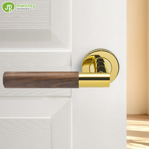 Hộ gia đình đặc biệt cửa Xử lý bề mặt bằng đồng bằng gỗ đòn bẩy thép không gỉ 304 tay nắm cửa cho nội thất cửa - Product Image 2