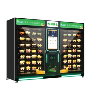 Outdoor Automatic Axis Lift Elevator Metal Steel Frame Fresh Food Sandwich Cupcake Milk Vending Machine