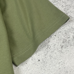 Camiseta de Algodón Supima de Primera Calidad, Diseño en Blanco, Talla Grande, Color Verde De Marque, 230 g/m² - Product Image 5