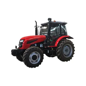 Ucuz fiyat LUTONG LT1004 100Hp 4Wd yüksek kaliteli hidrolik traktör kova ile