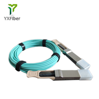 Cable Óptico Activo AOC QSFP28 a QSFP28 de 100G, 1m 3m 5m 10m 20m 100m, MSA 100Gbase 850nm, Fibra Óptica MM, AOC QSFP28-AOC-100G-IB
