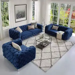 Bộ Sofa Vải Nhung Sang Trọng Nhẹ Đơn Giản Hiện Đại Dành Cho Phòng Khách Sofa 1 + 2 + 3 Chỗ Ngồi