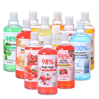 Prix Usine 500ml Sérum Hydratant Visage & Corps à l'Arbutine, Niacinamide et Vitamine C, Sérum Éclaircissant AHA Tomate Curcuma, Essence Cutanée