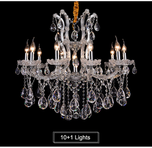 Lustre en cristal de style nordique classique Maria Theresa <span class=keywords><strong>pour</strong></span> hôtel, mariage, <span class=keywords><strong>salle</strong></span> <span class=keywords><strong>à</strong></span> <span class=keywords><strong>manger</strong></span>, villa, <span class=keywords><strong>salon</strong></span>, éclairage intérieur - Product Image 5
