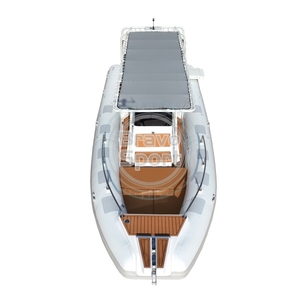2025 luxe personnalisé famille loisirs 28ft Yacht T-TOP 860 V profond coque en fibre de verre gonflable nervure <span class=keywords><strong>bateau</strong></span> aluminium barre de roulement - Product Image 5
