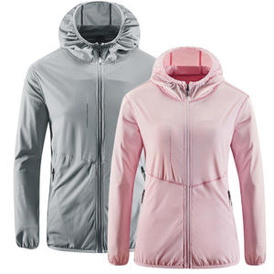 Logo personnalisé Veste coupe-vent d'extérieur pour hommes Lumière de <span class=keywords><strong>protection</strong></span> solaire UPF Vêtements de parasol unisexe avec <span class=keywords><strong>protection</strong></span> solaire - Product Image 1