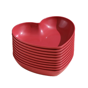 Elegant Red <b>Heart</b> <b>Shape</b> Resin Craft <b>Bowl</b> Set Decorative Serving <b>Bowl</b> Snack Candy <b>Bowl</b> Valentine Gift Home Table Decor - Product Image 1
