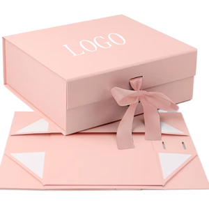 Big Logo Folding Collapsible Cardboard Baby Black Luxury <strong>Gift</strong> Packaging Rigid Magnetic Paper <strong>Boxes</strong> with Lid <strong>for</strong> <strong>Small</strong> Business - Product Image 1