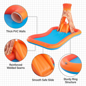 Piscine <span class=keywords><strong>gonflable</strong></span> pour enfants Volcano Splash Island, résistante aux UV, colorée, 277 x 175 x 150 cm, pour <span class=keywords><strong>jeux</strong></span> aquatiques - Product Image 5