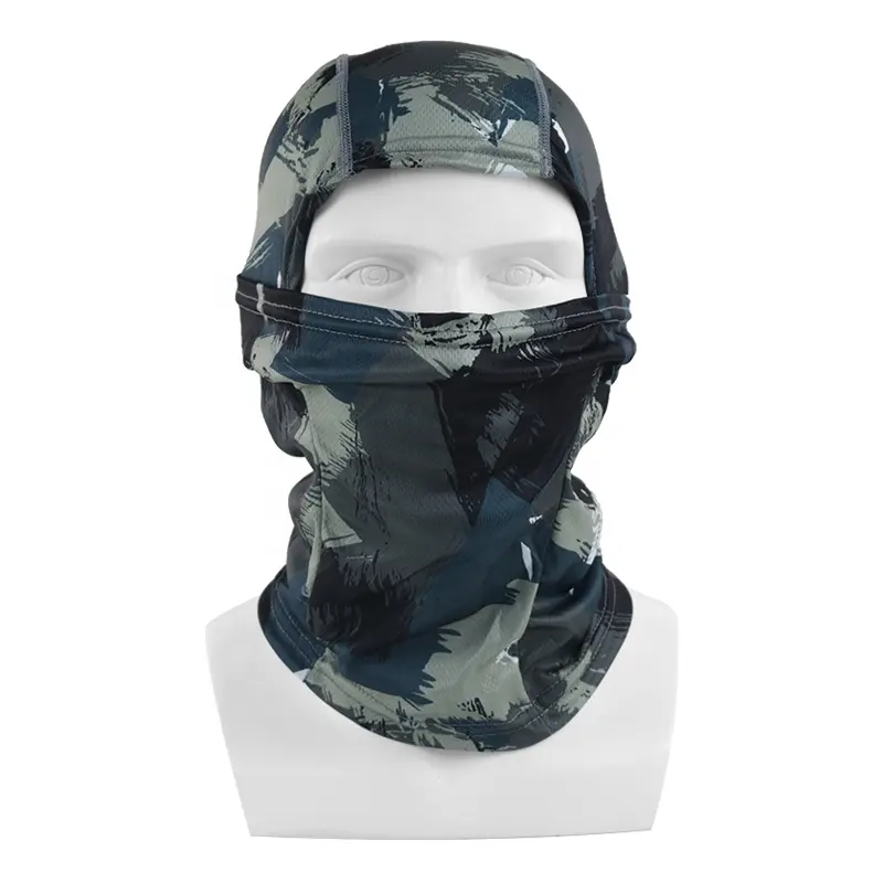 Hot Sale Camouflage Sturmhaube CS Maske Baumwolle & Coolmax benutzer definierte Logo Snowboard Ski maske Sturmhaube zum Radfahren