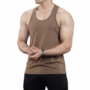 Custom Cotton Men's Muscle Gym <b>Running</b> Tank Tops Bodybuilding Fitness Tank Tops Men's Clothing Breathable Sportswear Sleeveless - Product Image 1