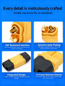 Kabel Kustom Amass XT60 Konektor Jantan Betina untuk Kabel Baterai - Product Image 3