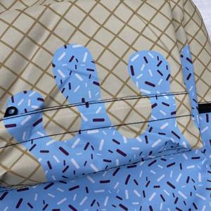 Ba lô du lịch in hình kem xanh nhiều màu sắc, có khóa kéo, in logo tùy chỉnh, bán buôn, dành cho nữ sinh, học sinh, màu hồng - Product Image 4