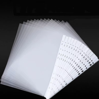 Protège-documents A4 en plastique PP écologique recyclé transparent, fin, populaire, sans perforation, à chargement par le haut