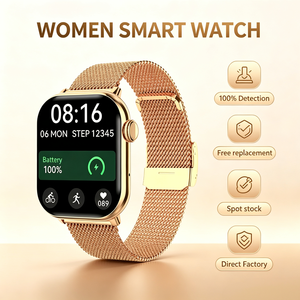 Montre connectée DTM2 pour femmes, écran AMOLED de 1,85 pouce, grande mémoire de 4 Go, appels Bluetooth, suivi du sommeil et du rythme cardiaque, téléchargement d'applications, vente en gros OEM - Product Image 1