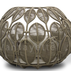 Feuille Tissage Grande Chaise Suspendue Meubles de Terrasse Extérieure <span class=keywords><strong>Double</strong></span> Chaise Suspendue Extérieure pour Hôtel Maison Salon Design - Product Image 5