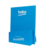 Présentoir de comptoir en carton de taille personnalisée, support de panneau publicitaire de haute qualité