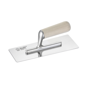 Pavan 20x8 cm DIY Grade SMOOTH Truelle en acier inoxydable '825/I' avec manche en bois et caoutchouc 0.5mm d'épaisseur - Product Image 1