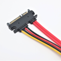 Cable de Extensión TL LINK SATA de 5 Pines + 7 Pines (22 Pines) Macho a Hembra, PVC, Alta Velocidad de Transmisión de Datos y Alimentación para Disco Duro de Computadora
