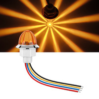 Lampes LED en plastique en forme de petite pastèque 12-24V, idéales pour les camions et les remorques comme feux d'avertissement et de décoration