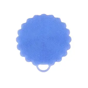 Oksilicone Silicone bàn chải cho nhà bếp có thể giặt món ăn Rửa miếng bọt biển Silicone Scrubber món ăn công cụ làm sạch