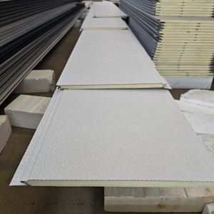 Panneaux sandwich isolants thermiquement pour murs extérieurs et toitures <span class=keywords><strong>de</strong></span> maisons, en polyuréthane PU, <span class=keywords><strong>prix</strong></span> usine - Product Image 1