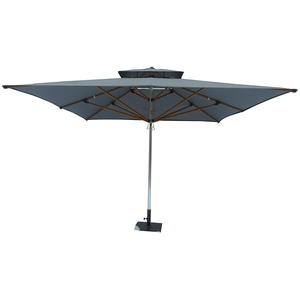 Parasol Extérieur Luxe 4X4M Carré Télescopique Parasol Marché Patio Jardin Parasol pour invité de mariage - Product Image 6