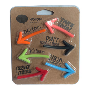 Magneti per Frigorifero Creativi e Divertenti a Forma di Freccia in Stile Europeo, Adesivi Magnetici 3D per <span class=keywords><strong>Lavagna</strong></span>, Set da 6 Pezzi - Product Image 3