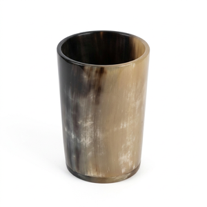 REHMAN CRAFT – Verre artisanal écologique en corne de buffle véritable, forme naturelle, design rustique animalier, décoration intérieure Uttar Pradesh - Product Image 1