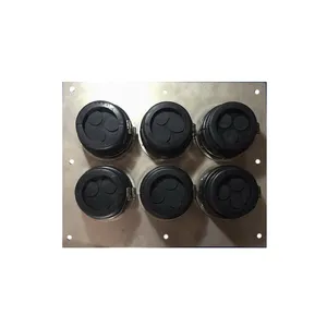 Six Hole Panel Sealing Feeder cable wall entry plate , 4'' , 6 holes (2*3) high quality