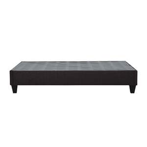 DB Modern Elegant Dark Grey Upholstered Platform <b>Bed</b> <b>Frame</b> Queen Size with <b>LED</b> & Storage Features for Bedroom or Apartment - Product Image 2