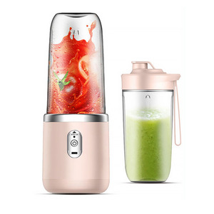 Blender-presse-agrumes portable <span class=keywords><strong>en</strong></span> <span class=keywords><strong>acier</strong></span> <span class=keywords><strong>inoxydable</strong></span> 400 ml rechargeable par USB 6 lames RV Hôtel Anglais 420 ml - Product Image 3