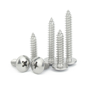 304 Stainless Steel Large Flat Head Self Tapping Screws Metric Grade 8 For Metal Applications - Product Image 1