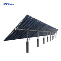 Système de montage solaire Follow Sun 1mw 10mw système de suivi plat à axe unique pour panneau solaire