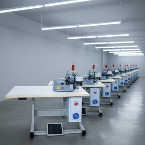 เครื่องเย็บผ้าโอเวอร์ล็อคแบบเข็มเดี่ยว รุ่น RN-2502D ความเร็วสูง สำหรับเย็บขอบพรมปูพื้นรถยนต์ วัสดุหนา  ระบบคอมพิวเตอร์ควบคุมการเย็บแบบเดินเท้า - Product Image 1