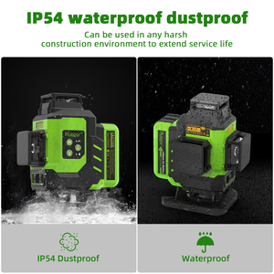 <span class=keywords><strong>Huepar</strong></span>-láser de línea cruzada, 4D, 16 líneas, LS04CG, niveles láser con funda de transporte dura - Product Image 3