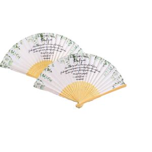 Nouveaux éventails de mariage pliables personnalisés imprimés - Product Image 1