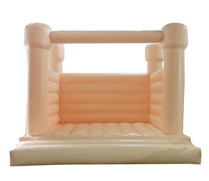 Château gonflable à sauter en PVC de couleur pastel clair, <span class=keywords><strong>best</strong></span>-seller, blanc, à vendre - Product Image 1